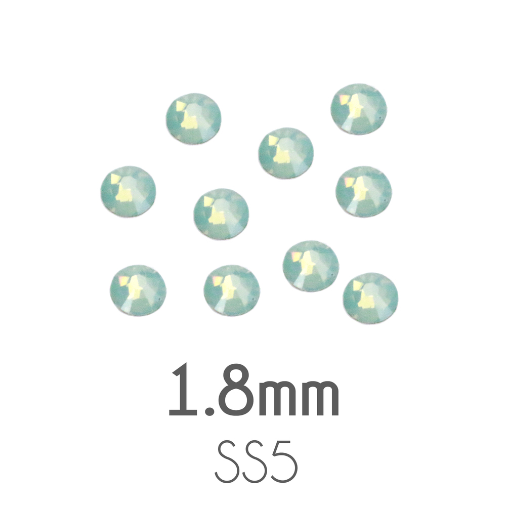 Beads & Swarovski Crystals 1.8mm Swarovski Flat Back Crystals, Pacific Opal, Pack of 20